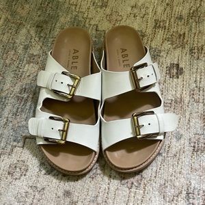 ABLE Whitney Sandals White